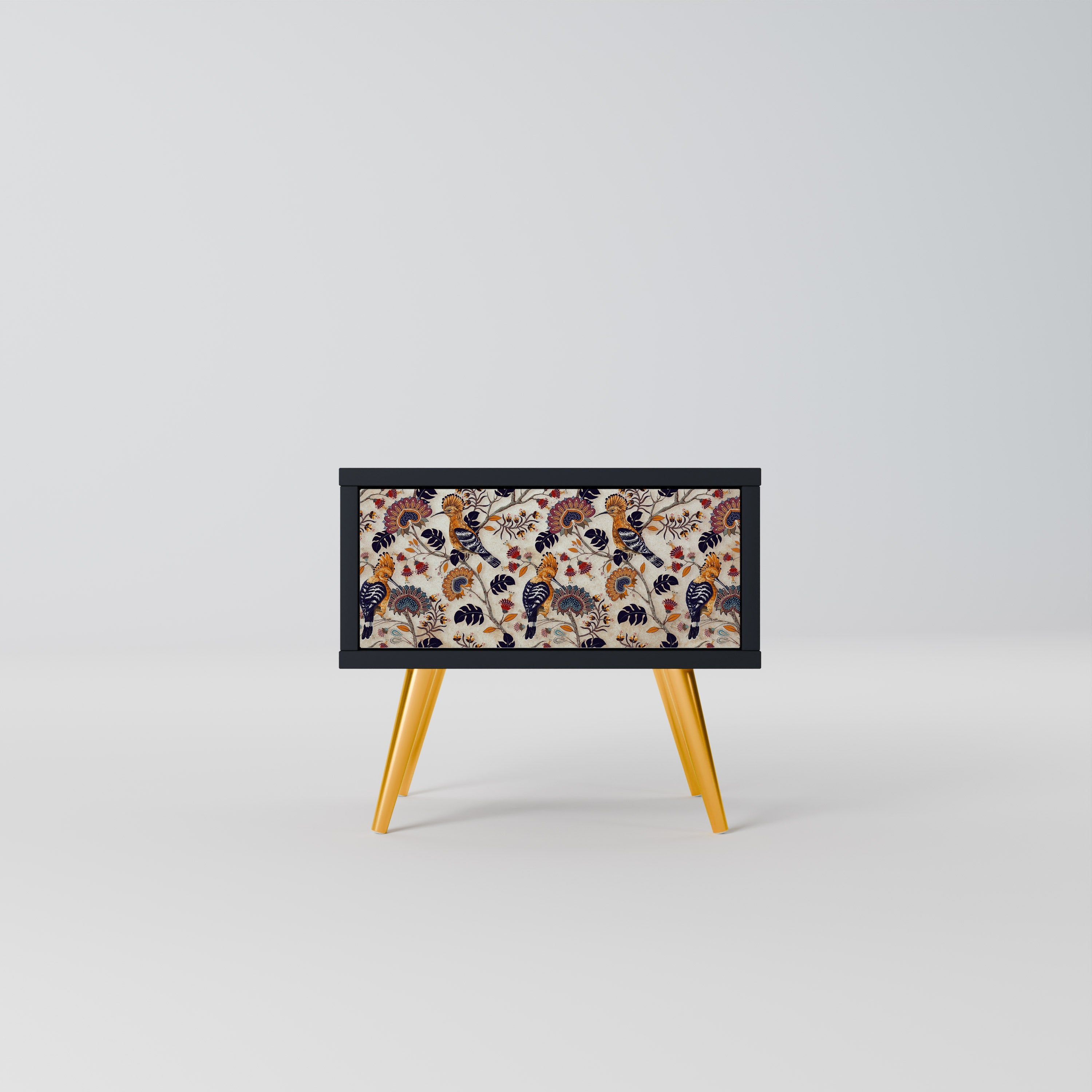 EMINENT HOOPOE Mesa de Cabeceira em Acabamento Preto