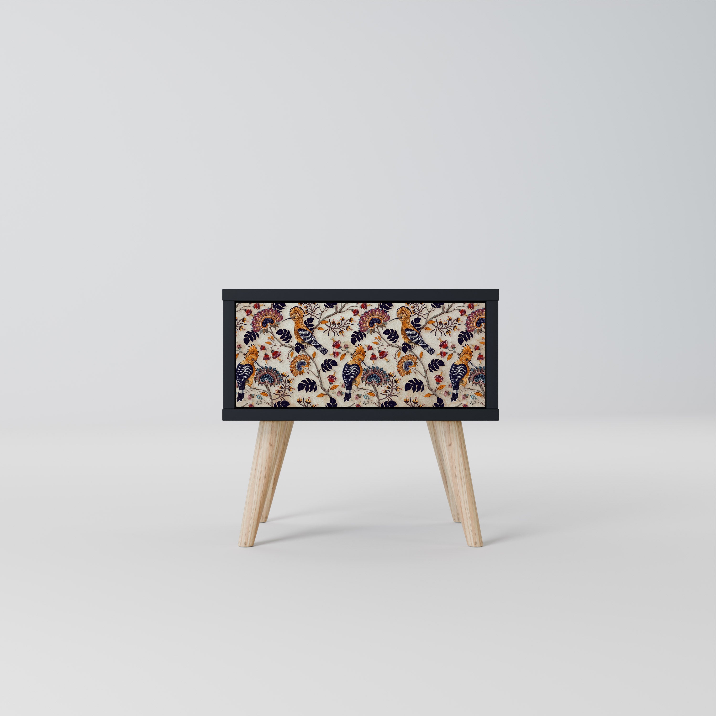 EMINENT HOOPOE Mesa de Cabeceira em Acabamento Preto