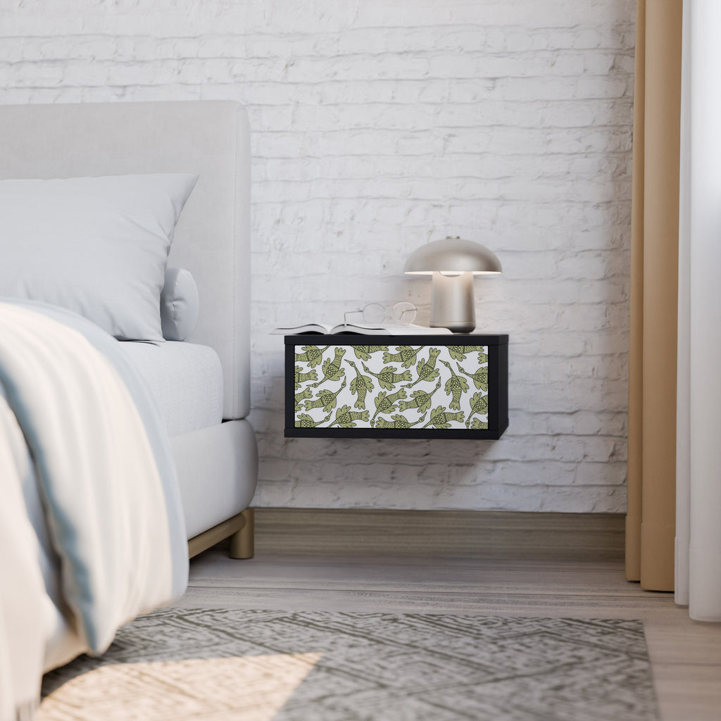 SEEDLING SONGBIRD Mesa de Cabeceira em Acabamento Preto