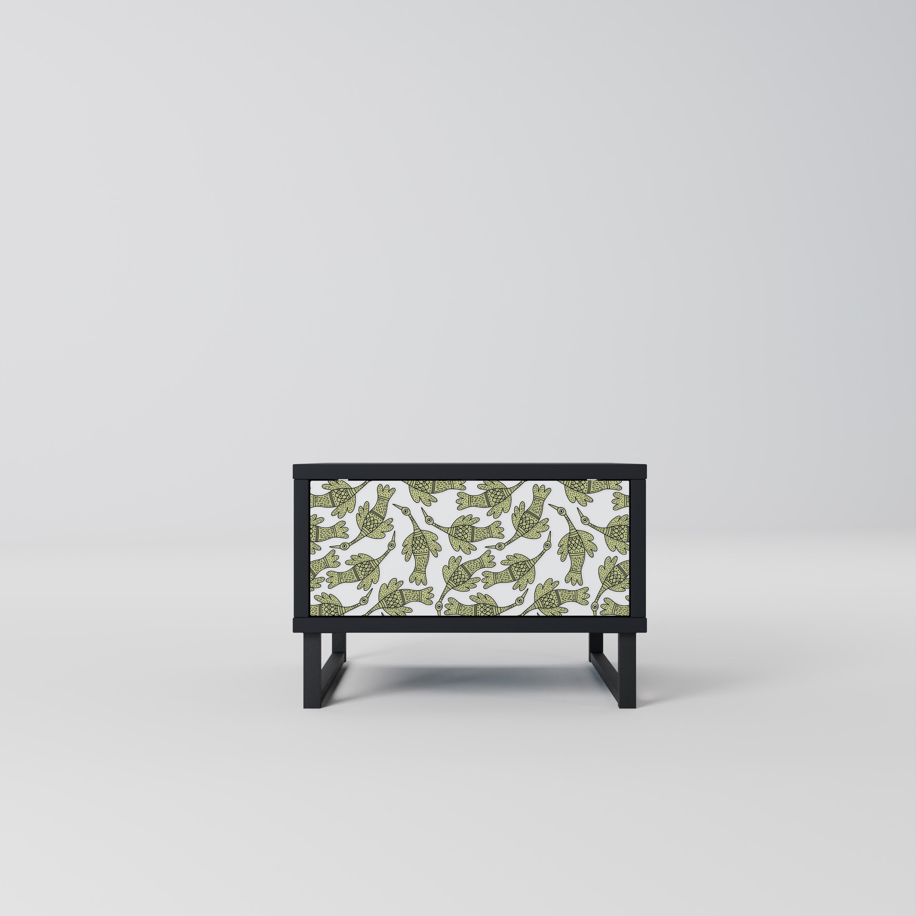 SEEDLING SONGBIRD Mesa de Cabeceira em Acabamento Preto