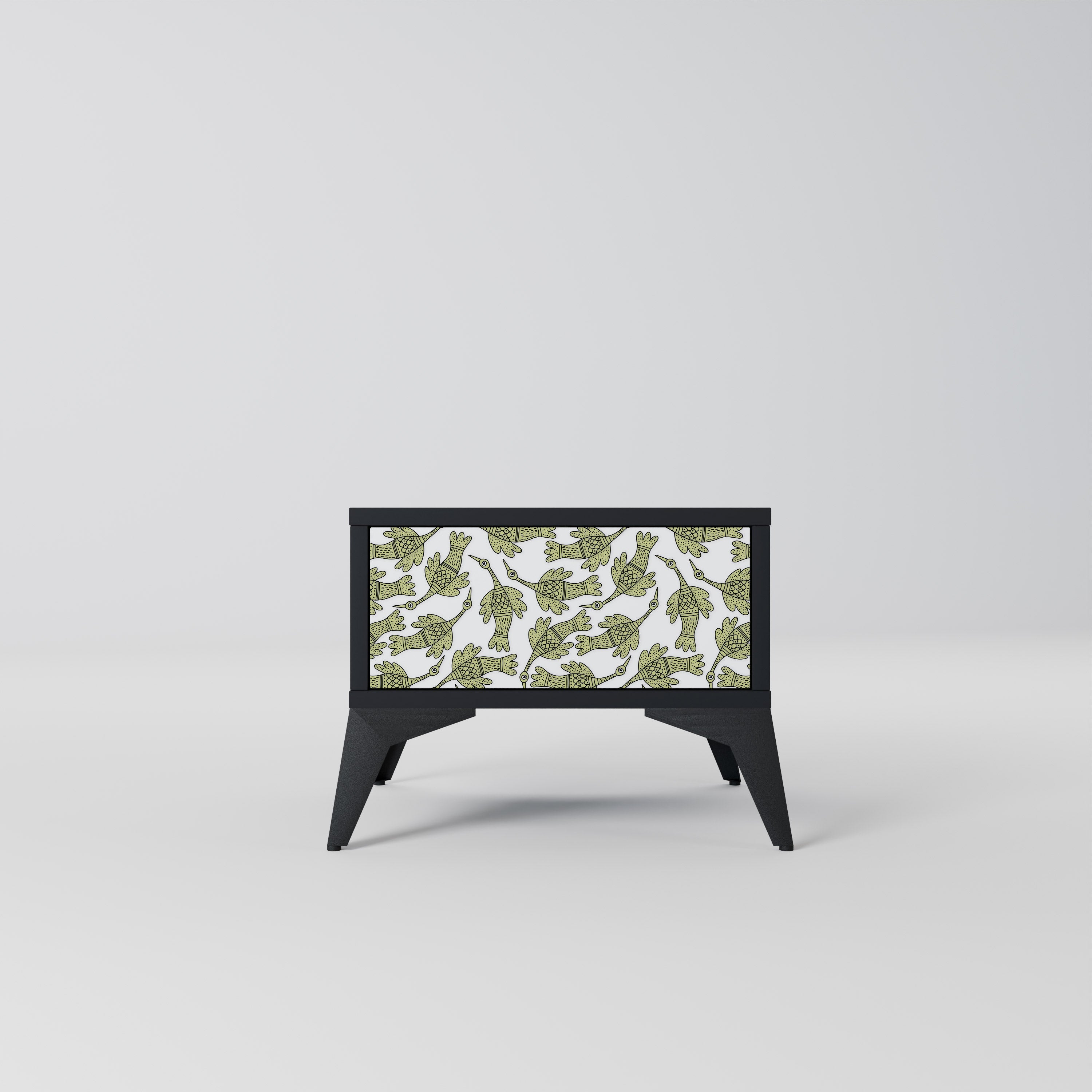 SEEDLING SONGBIRD Mesa de Cabeceira em Acabamento Preto