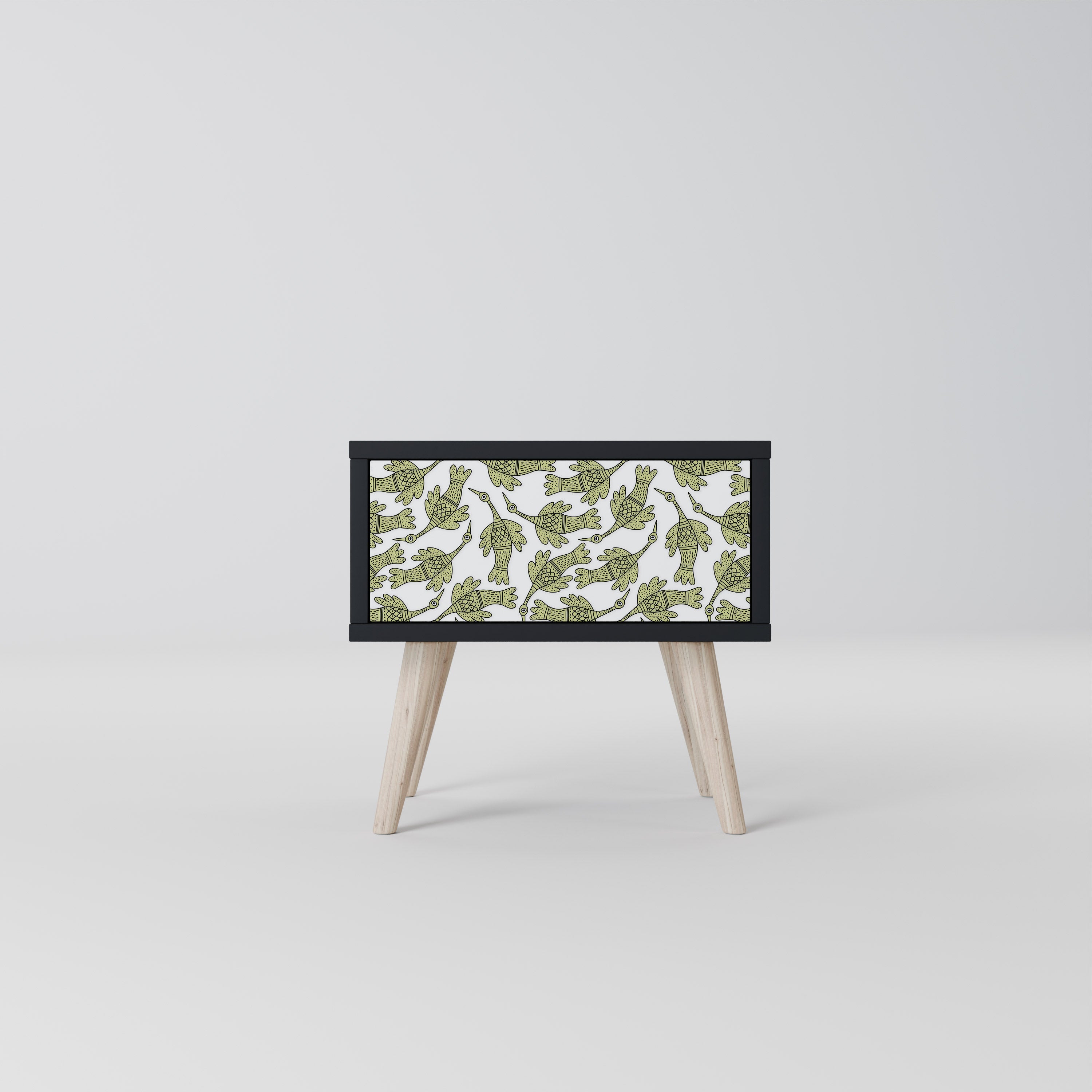 SEEDLING SONGBIRD Mesa de Cabeceira em Acabamento Preto