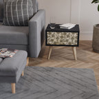 ALMONDINE SONGBIRD Mesa de Cabeceira em Acabamento Preto