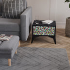 INDIAN FISH Nightstand in Black Finish