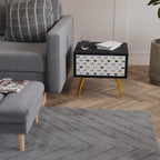 CATS COMPILATION Mesa de Cabeceira em Acabamento Preto