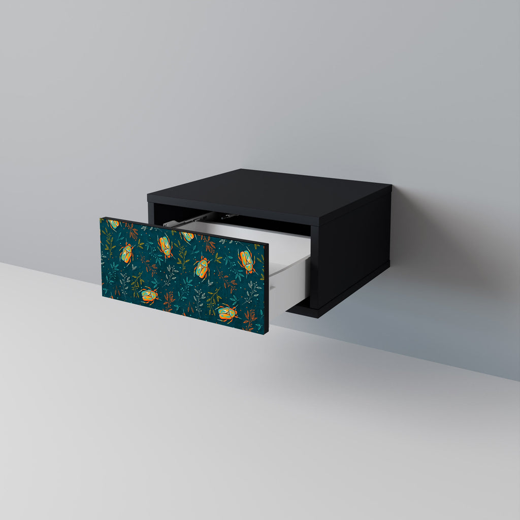 AUTUMN INSECTS Mesa de Cabeceira em Acabamento Preto