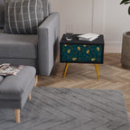 AUTUMN INSECTS Mesa de Cabeceira em Acabamento Preto