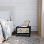 COLORFUL INSECTS Mesa de Cabeceira em Acabamento Preto