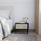 COLORFUL INSECTS Mesa de Cabeceira em Acabamento Preto