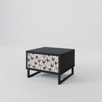 HAPPY HENS Nightstand in Black Finish