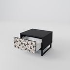 HAPPY HENS Nightstand in Black Finish