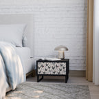 HAPPY HENS Nightstand in Black Finish