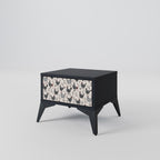 HAPPY HENS Nightstand in Black Finish