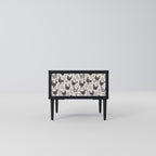 HAPPY HENS Nightstand in Black Finish