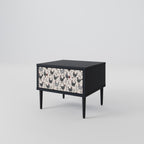 HAPPY HENS Nightstand in Black Finish