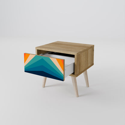 PRISM CONCUSSION Mesa de Cabeceira com Gaveta