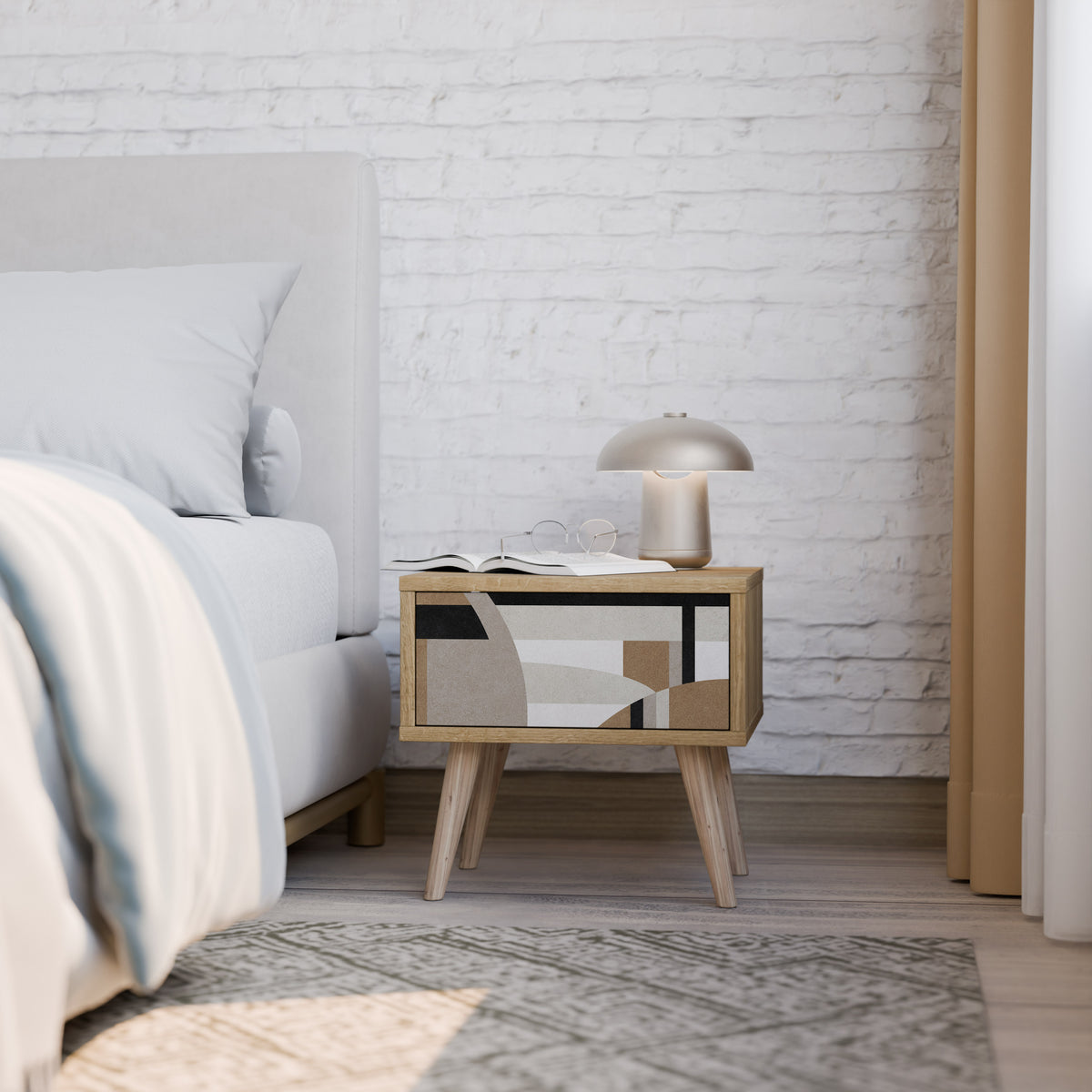 DELICATE MEMENTO Mesa de Cabeceira com Gaveta