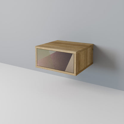 BEIGE GEOMETRY Mesa de Cabeceira com Gaveta