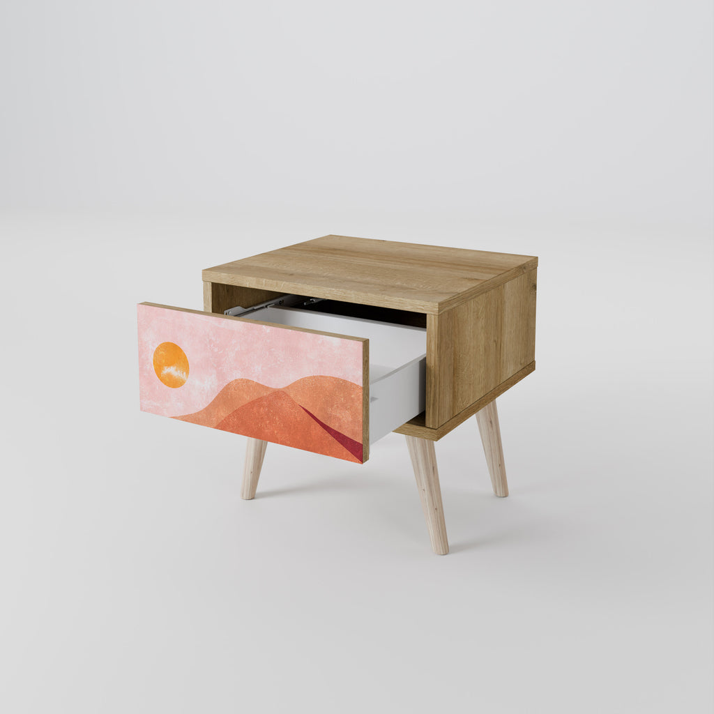 LUMINOUS SUNLIGHT Mesa de Cabeceira com Gaveta