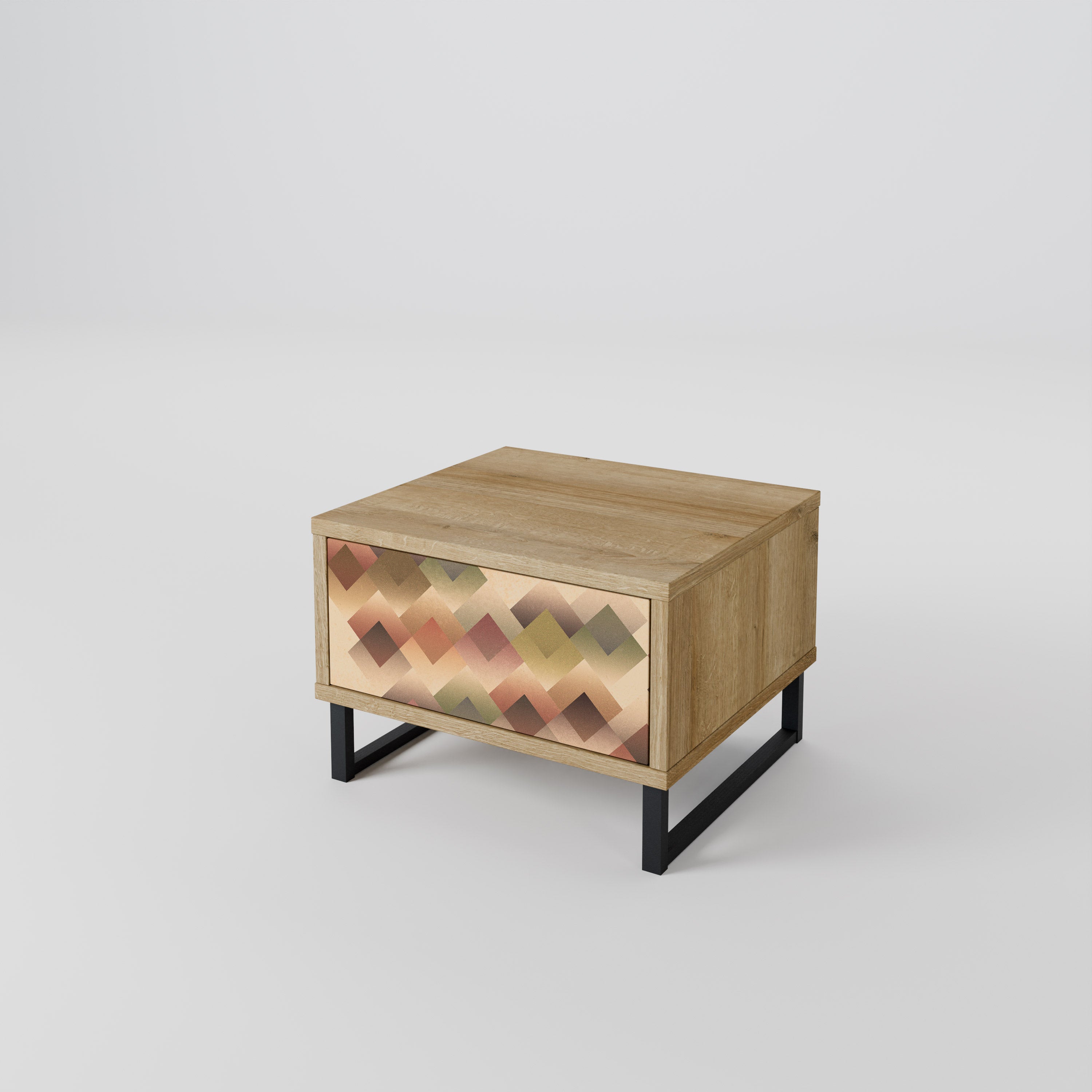 GEOMETRIC FUSION Mesa de Cabeceira com Gaveta