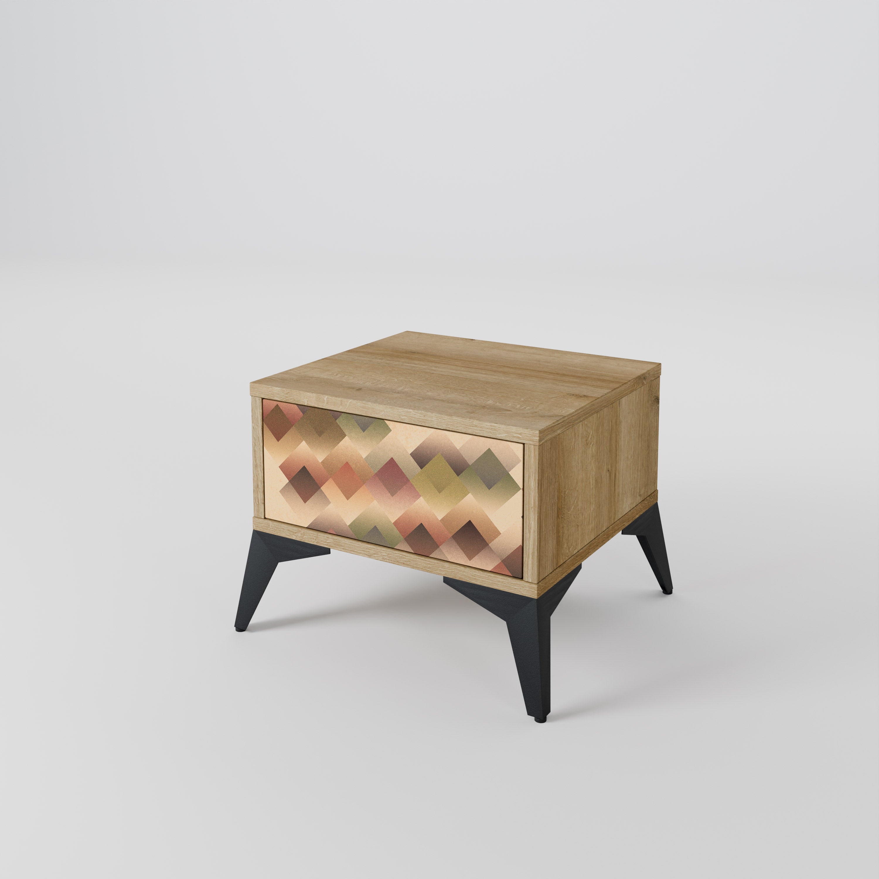 GEOMETRIC FUSION Mesa de Cabeceira com Gaveta