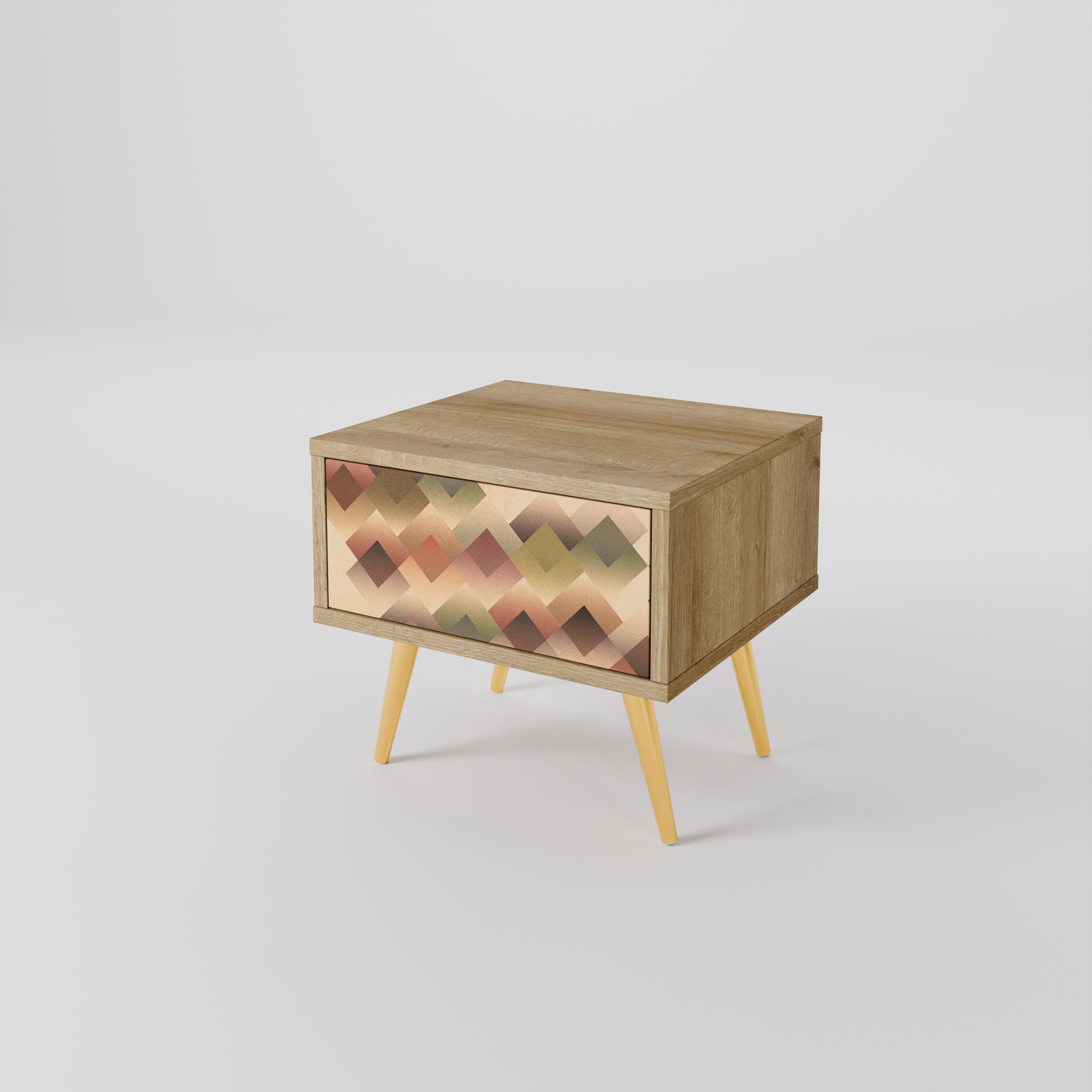 GEOMETRIC FUSION Mesa de Cabeceira com Gaveta