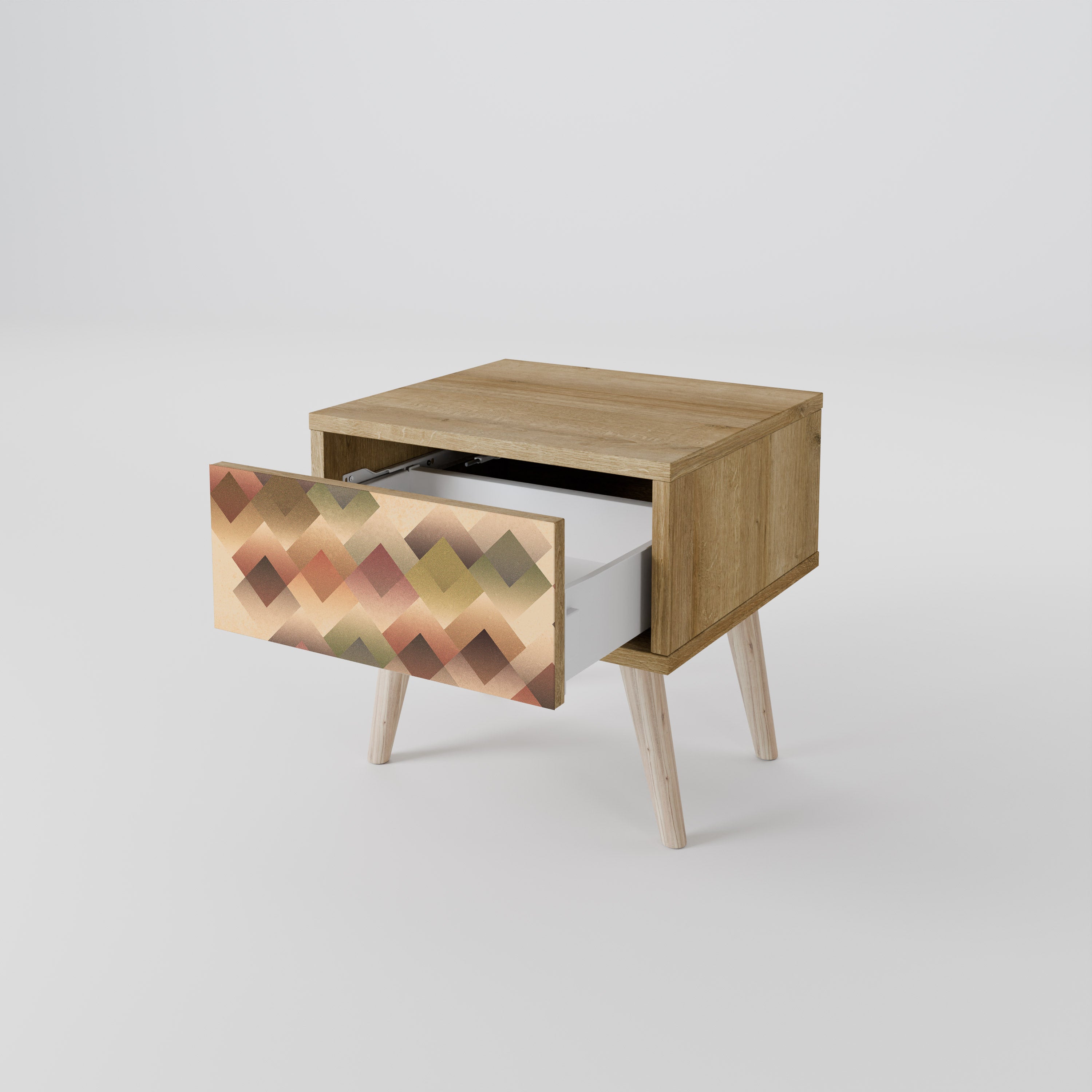 GEOMETRIC FUSION Mesa de Cabeceira com Gaveta
