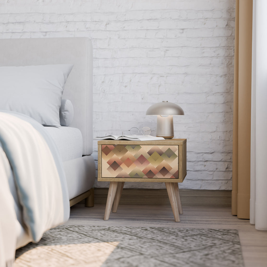 GEOMETRIC FUSION Mesa de Cabeceira com Gaveta