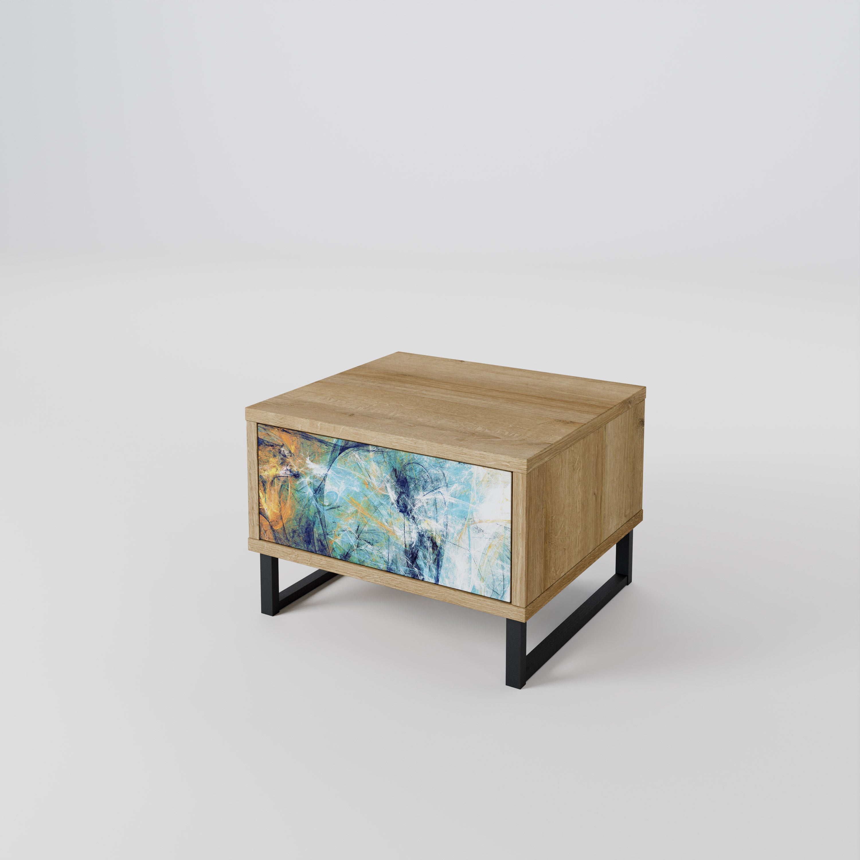 ABSTRACT THOUGHTS Mesa de Cabeceira com Gaveta