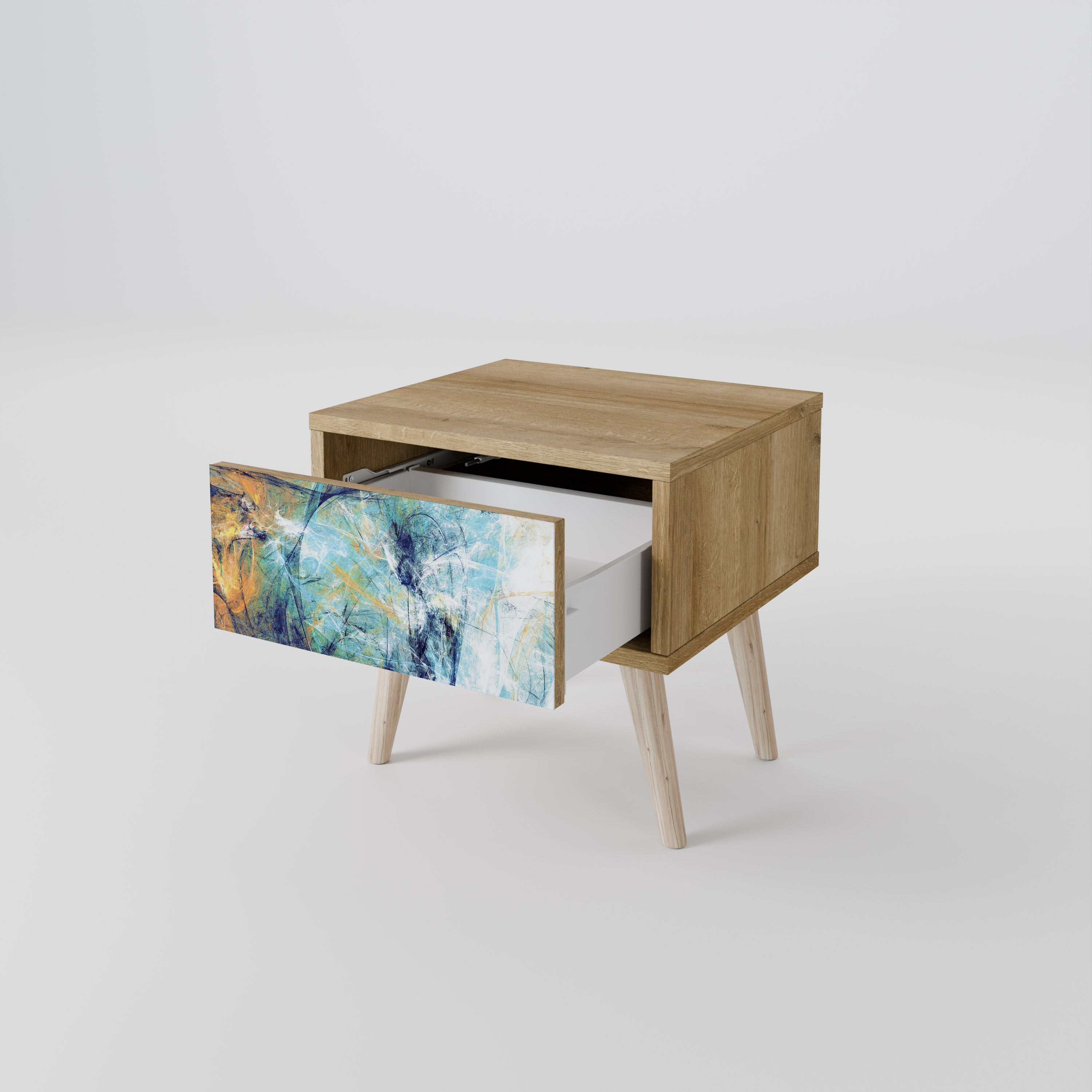 ABSTRACT THOUGHTS Mesa de Cabeceira com Gaveta