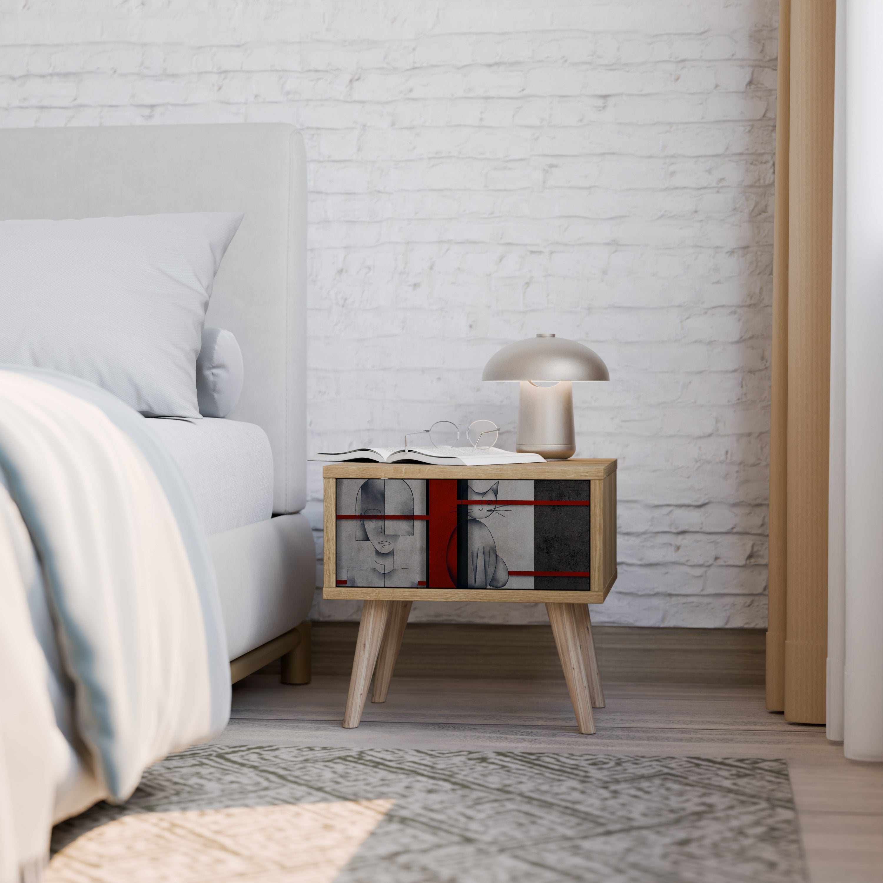 GRAY FIGURES Nightstand