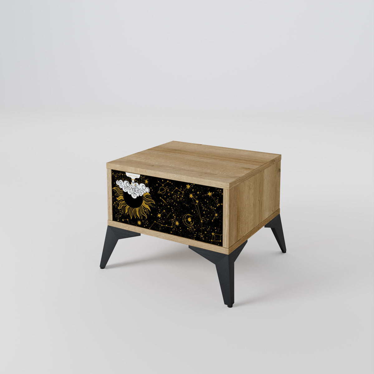 STELLAR CONSTELLATIONS Mesa de Cabeceira com Gaveta