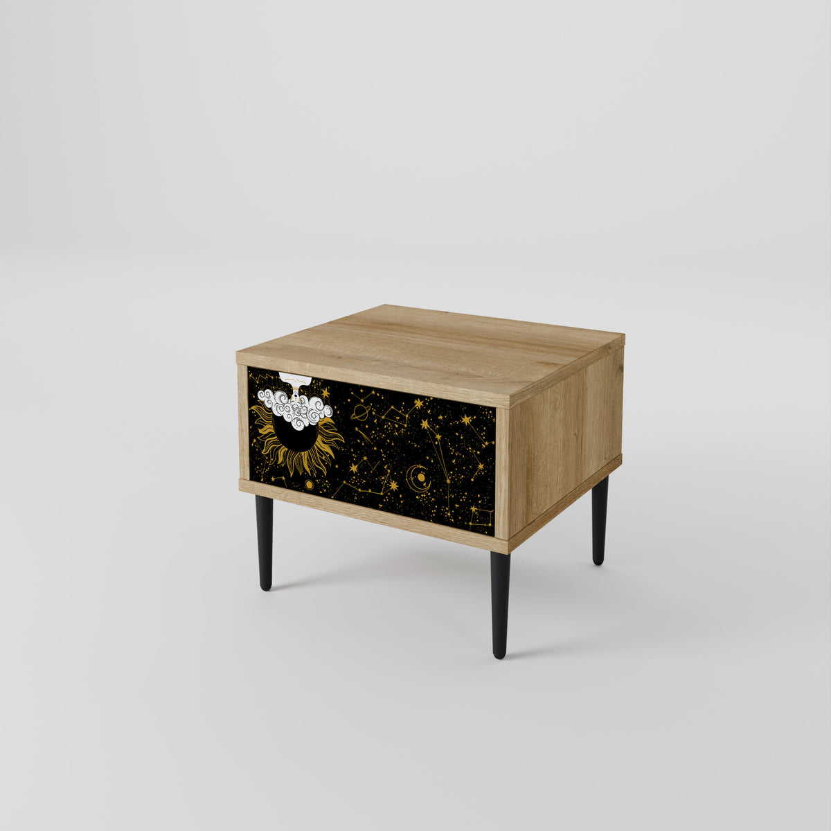 STELLAR CONSTELLATIONS Mesa de Cabeceira com Gaveta