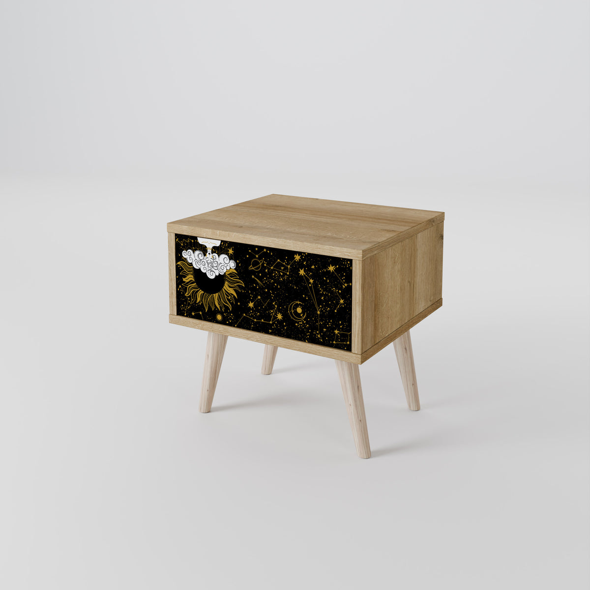 STELLAR CONSTELLATIONS Mesa de Cabeceira com Gaveta