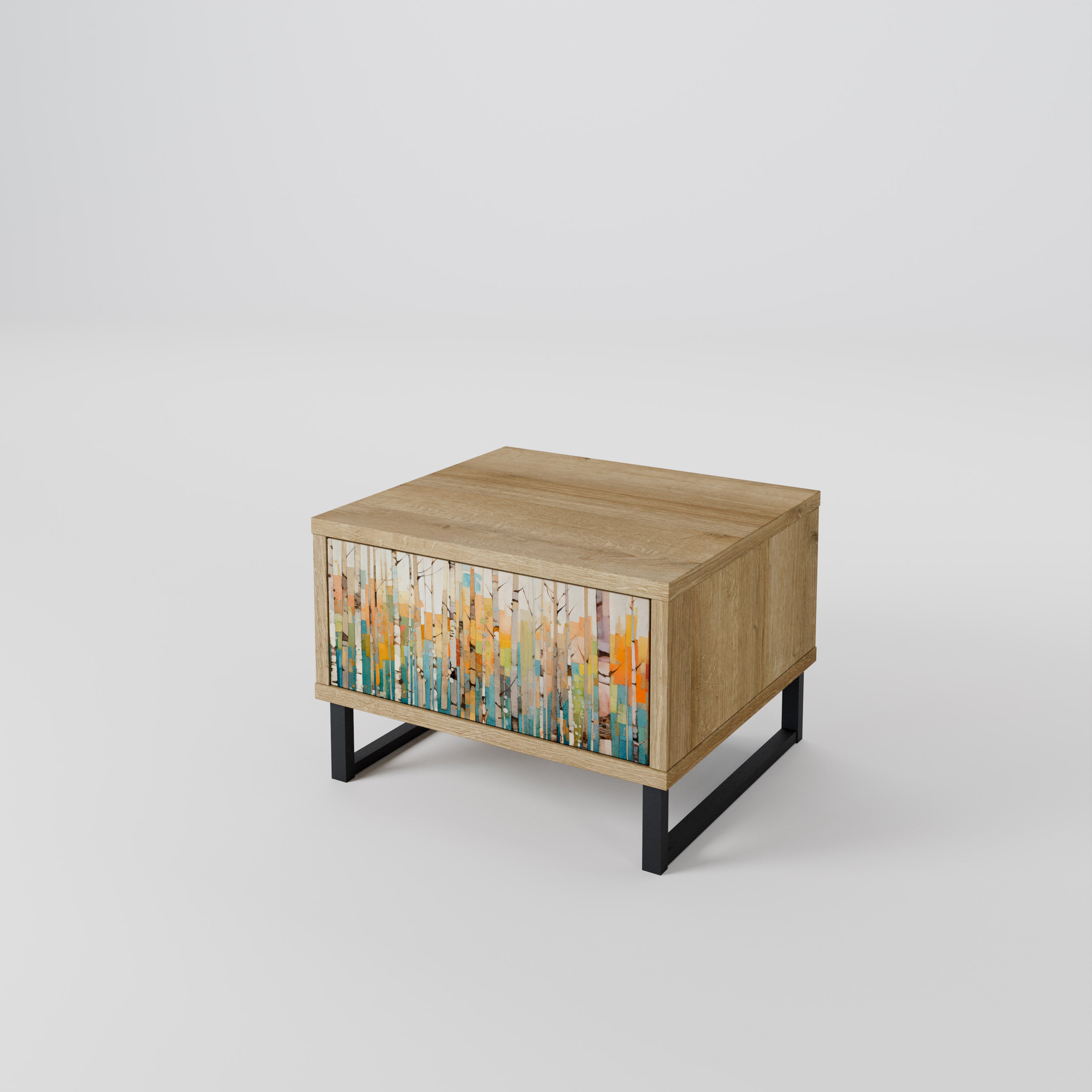 BIRCH KALEIDOSCOPE Mesa de Cabeceira com Gaveta