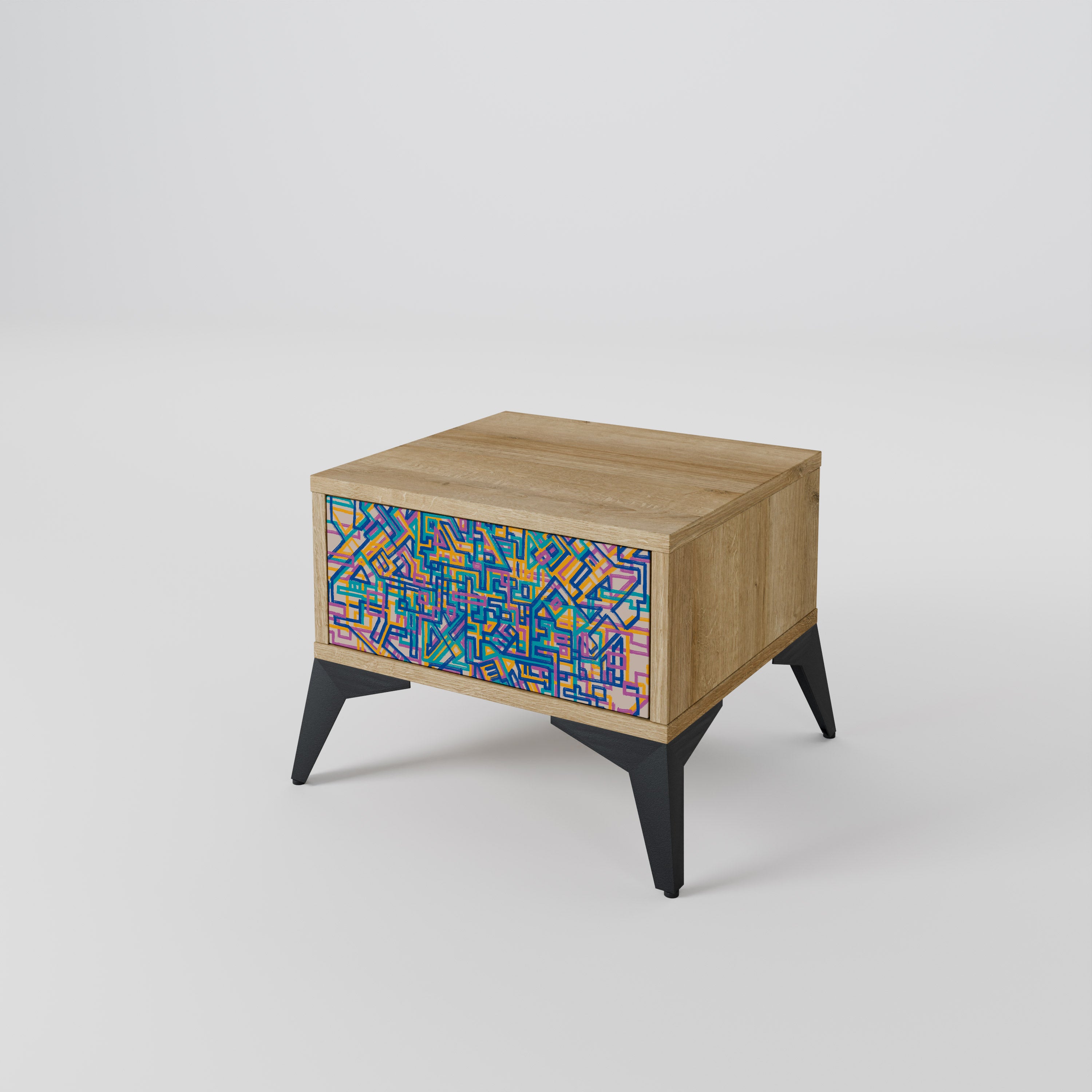 MEMORIES MAP Mesa de Cabeceira com Gaveta