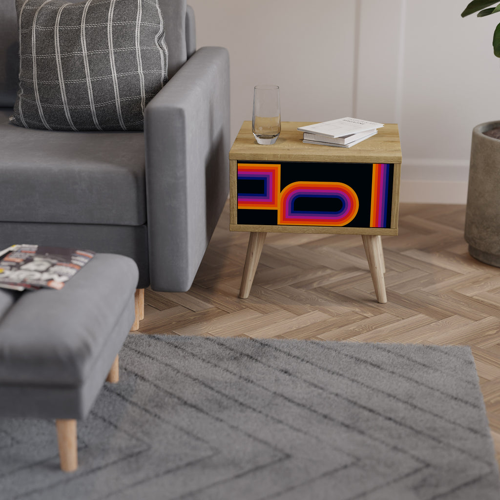 BLINDED BY THE LIGHTS Mesa de Cabeceira com Gaveta