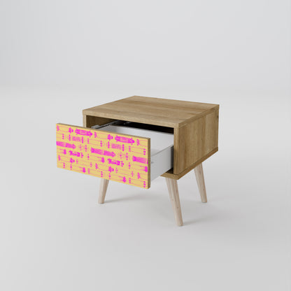 SKATEBOARD ARTISTRY Mesa de Cabeceira com Gaveta