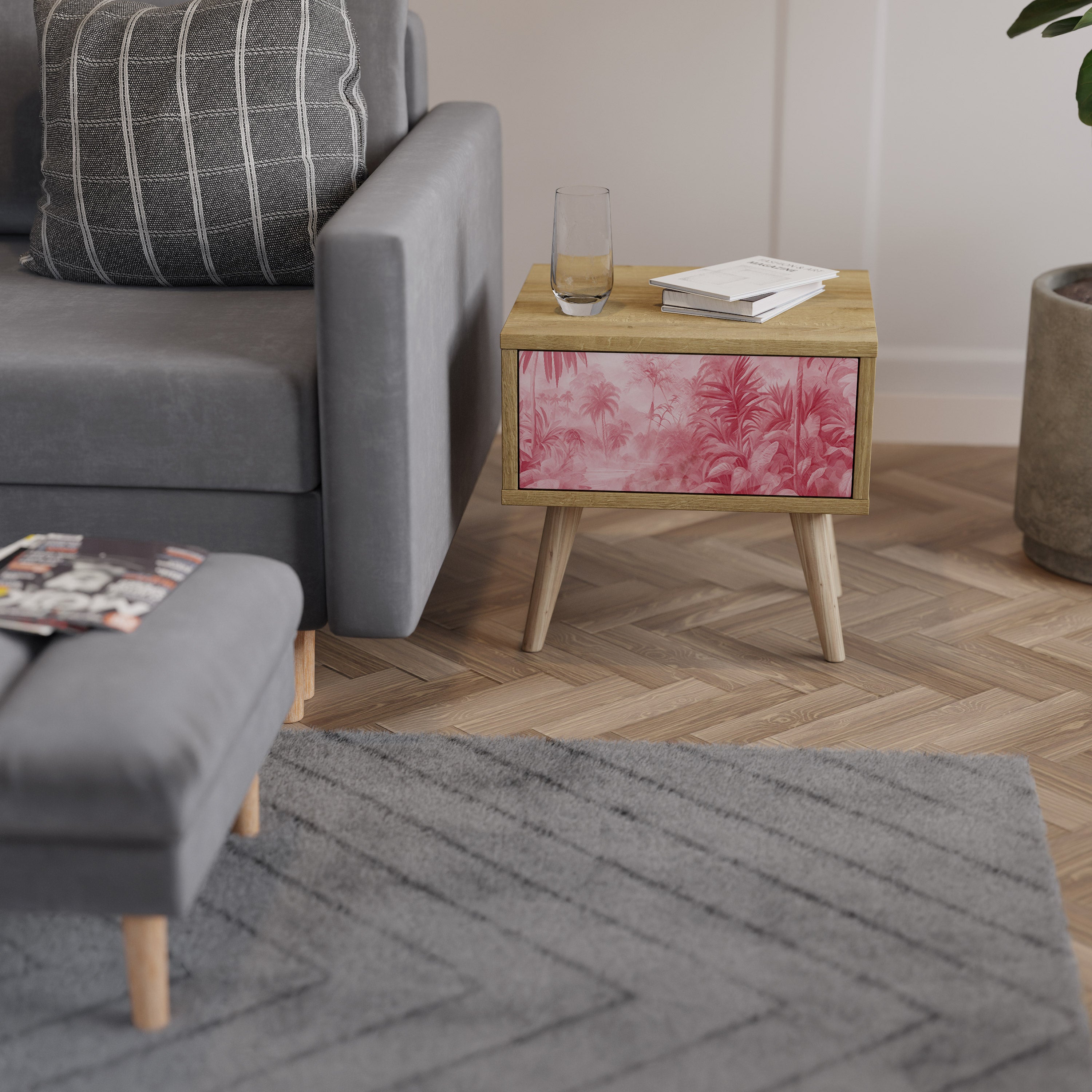 SWEET TROPICS Mesa de Cabeceira com Gaveta