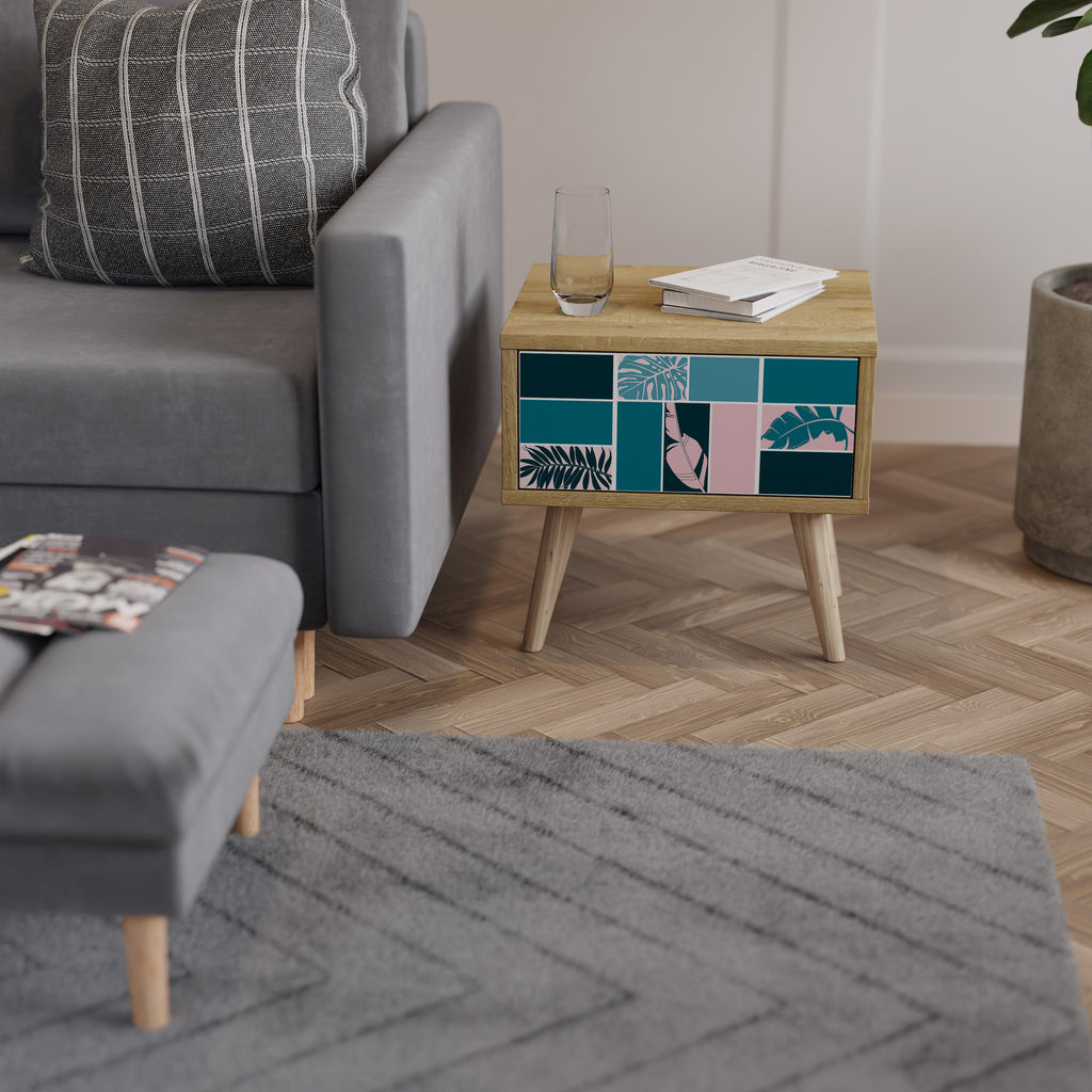 COMBINATION OF SHAPES Mesa de Cabeceira com Gaveta