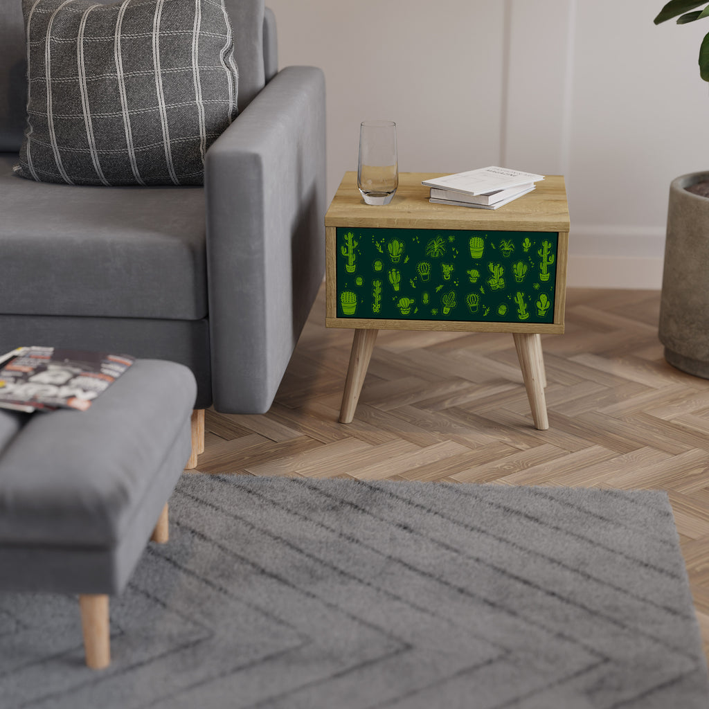 DESERT GREEN Mesa de Cabeceira com Gaveta