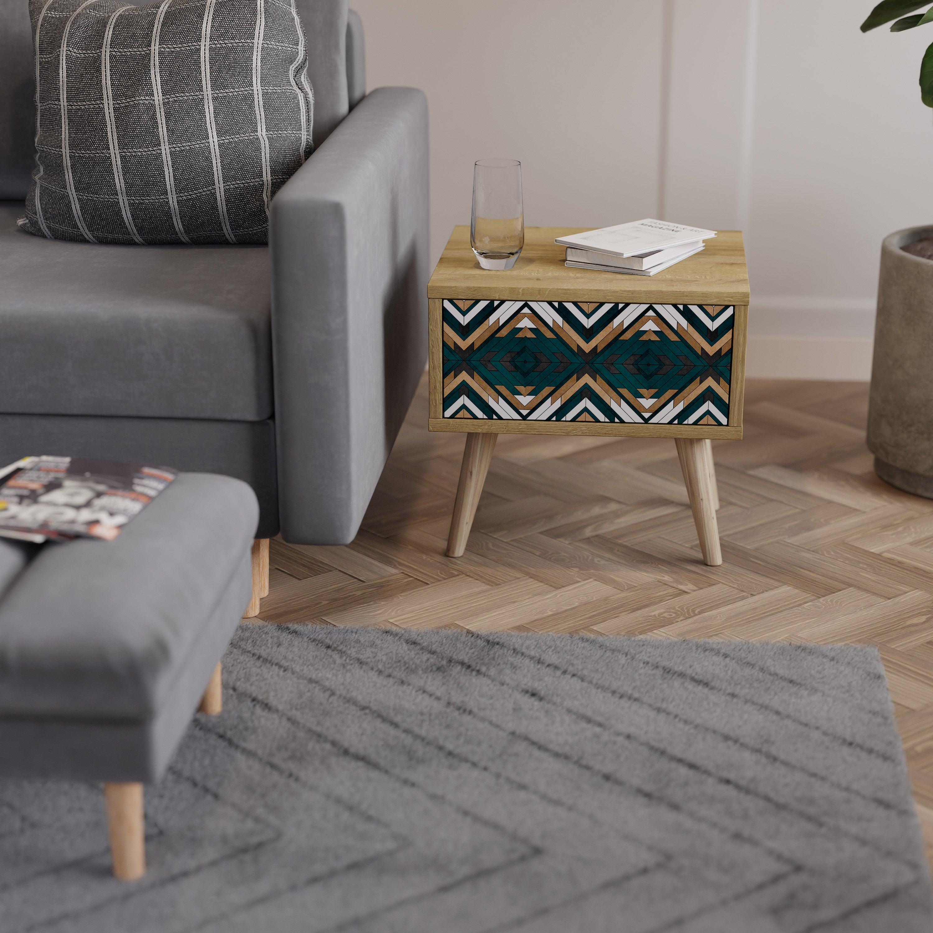 ARTISTIC GEOMETRY Nightstand