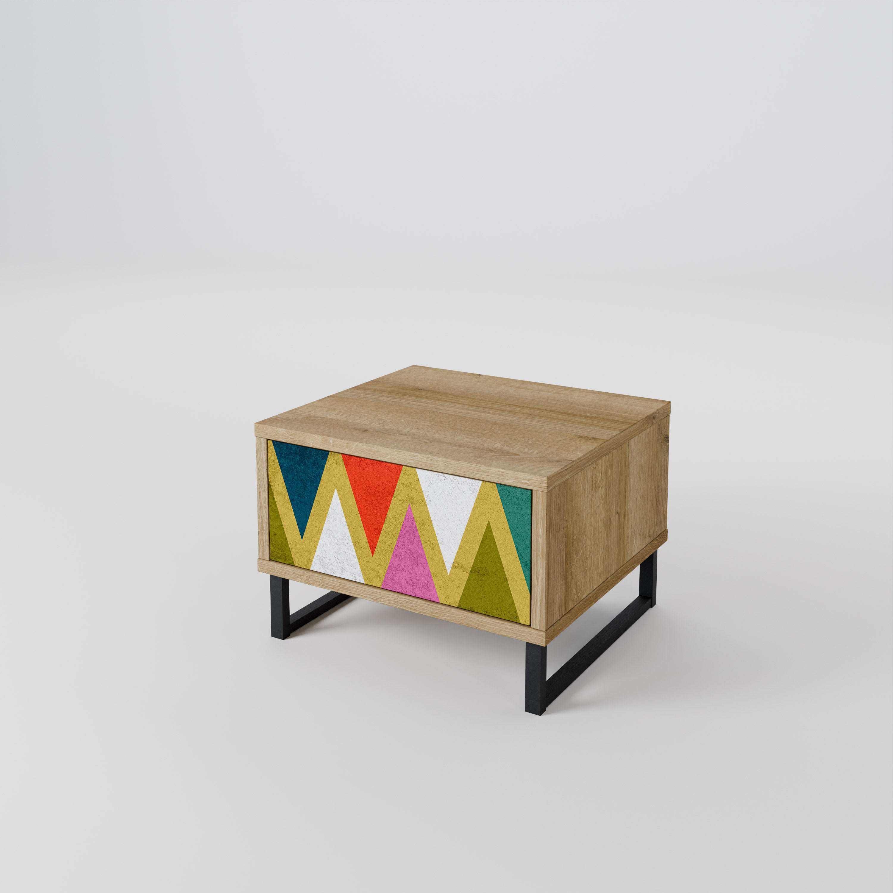 COLORFUL TRIANGLES Nightstand