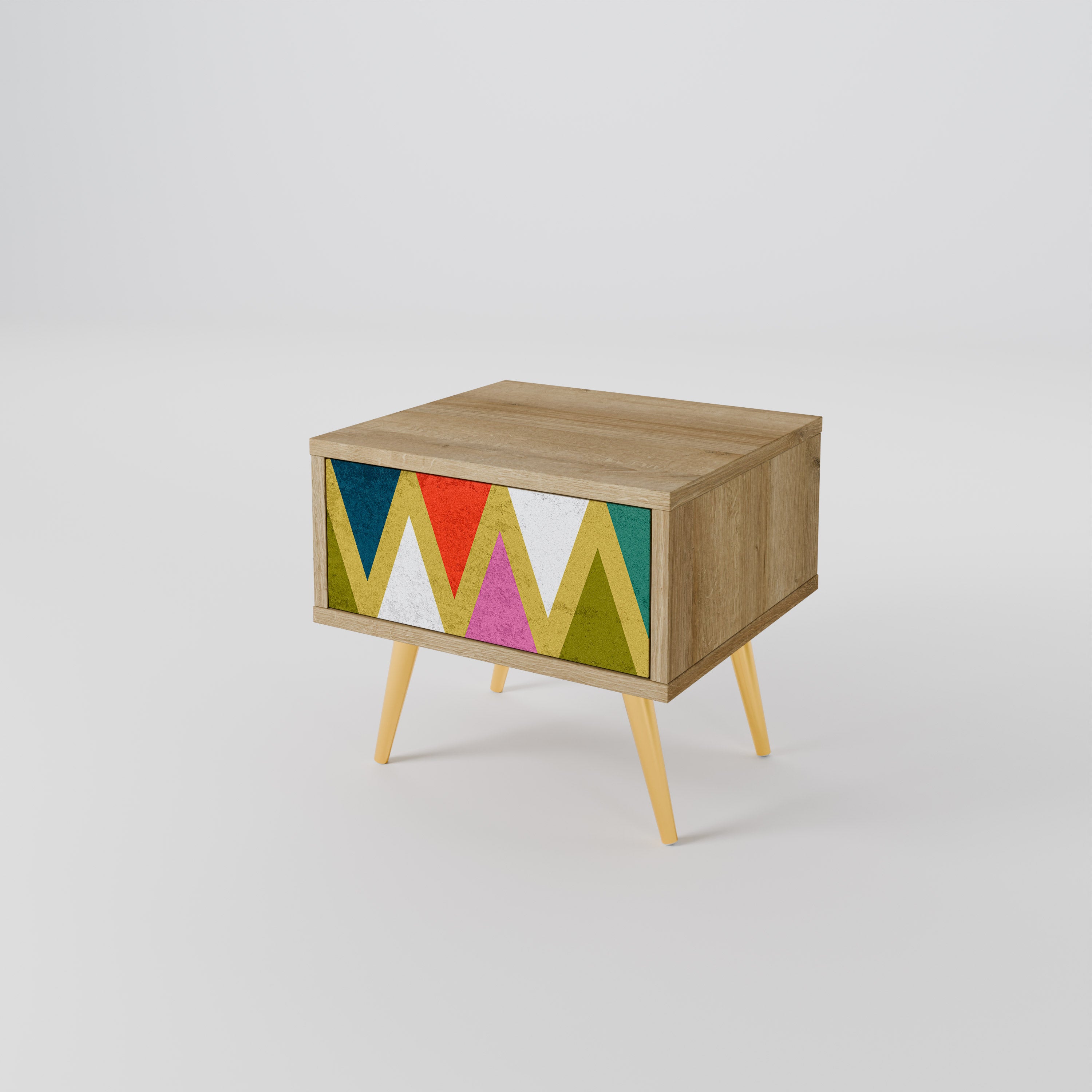 COLORFUL TRIANGLES Nightstand