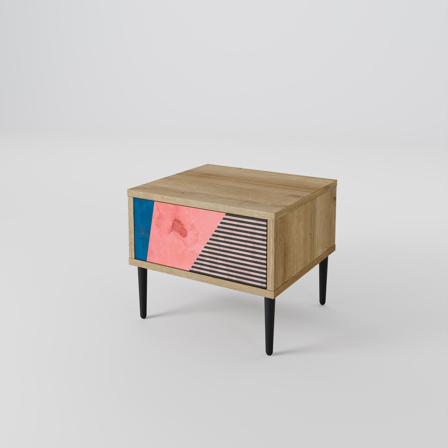 GLAMOROUS STRIPE Mesa de Cabeceira com Gaveta