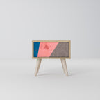 GLAMOROUS STRIPE Mesa de Cabeceira com Gaveta