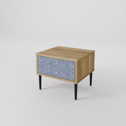 GRAPHITE RAIN Mesa de Cabeceira com Gaveta