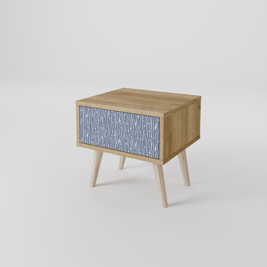 GRAPHITE RAIN Mesa de Cabeceira com Gaveta