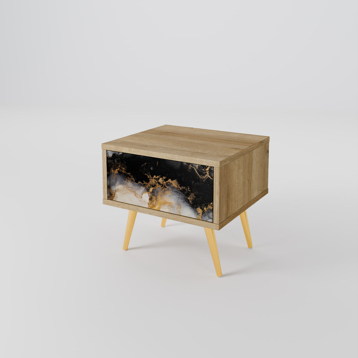 MARBLE OF TOMMORROW Mesa de Cabeceira com Gaveta