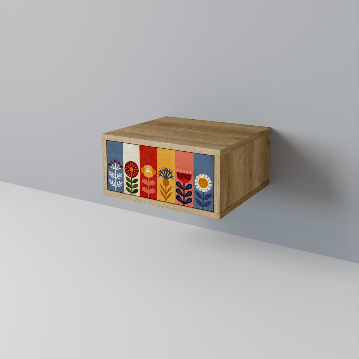 SCANDIC FLOWERET Mesa de Cabeceira com Gaveta